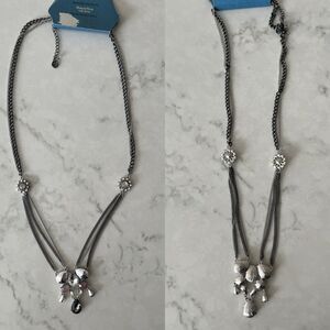 Simply Vera Vera Wang multi strands Rhinestones Statement Necklace NWT